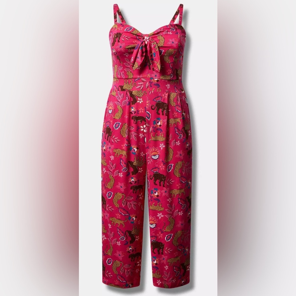 Vibrant Animal Print jumpsuit Torrid